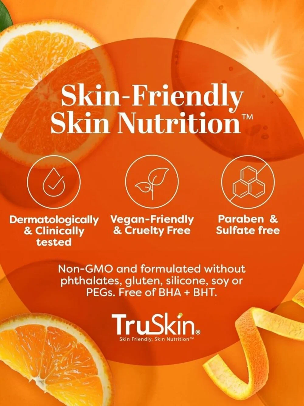 TruSkin Brightening Vitamin C Serum for Face with Hyaluronic Acid, 1 fl oz